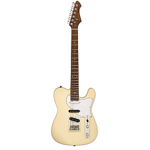 Aria Pro II 615 MK2 Nashville MBWH Electric Guitar, Marble White